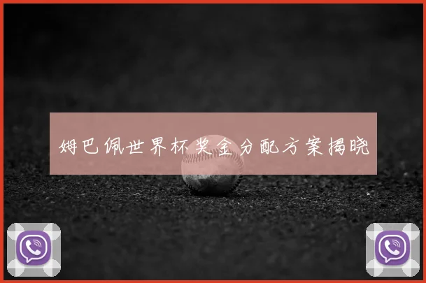 姆巴佩世界杯奖金分配方案揭晓
